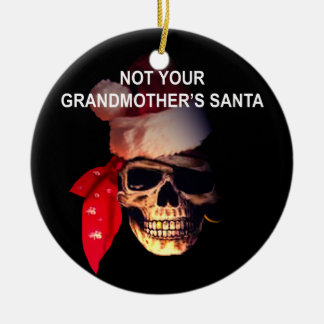 Ornement de Noël de Père Noël de pirate