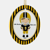 Ornement de Noël de petit frère de joueur de (Droite)