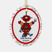 Ornement de Noël de petit frère de robot (Droite)