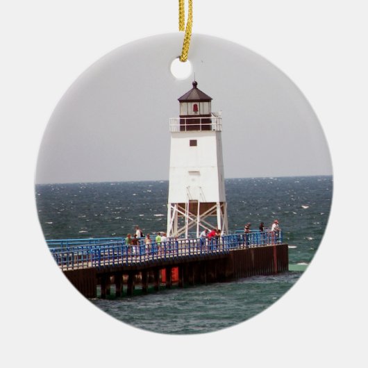 Ornement de Noël de phare (Devant)