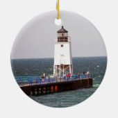 Ornement de Noël de phare (Dos)