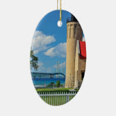 Ornement de Noël de phare de Mackinac (Droite)