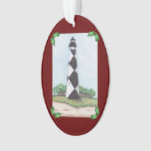 Ornement de Noël de phare de surveillance de cap (devant)