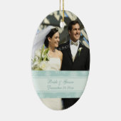 Ornement de Noël de photo de mariage (Droite)