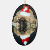 Ornement de Noël de photo de Pekingese (Gauche)