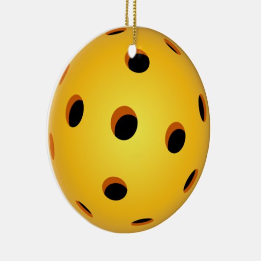 Ornement de Noël de Pickleball - cercle en (Droite)
