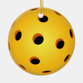 Ornement de Noël de Pickleball - cercle en (Devant)