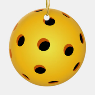 Ornement de Noël de Pickleball - cercle en
