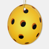 Ornement de Noël de Pickleball - cercle en (Gauche)