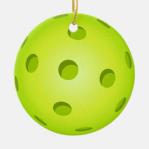 Ornement de Noël de Pickleball - cercle en