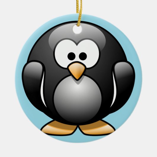 Ornement de Noël de pingouin (Devant)