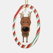 Ornement de Noël de Pinscher miniature (Gauche)