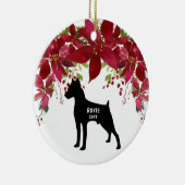 Ornement de Noël de Pinscher Miniature (Droite)