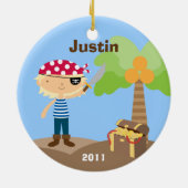 Ornement de Noël de pirate (Dos)