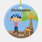 Ornement de Noël de pirate (Dos)
