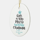 Ornement de Noël de plage (Gauche)