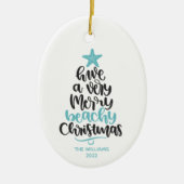 Ornement de Noël de plage (Devant)