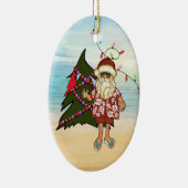 Ornement de Noël de plage tropicale (Droite)