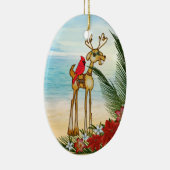 Ornement de Noël de plage tropicale (Droite)