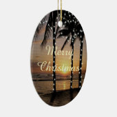 Ornement de Noël de plage tropicale (Droite)