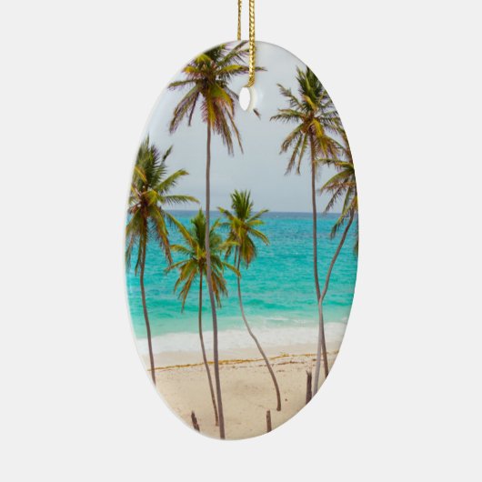 Ornement de Noël de plage tropicale (Droite)