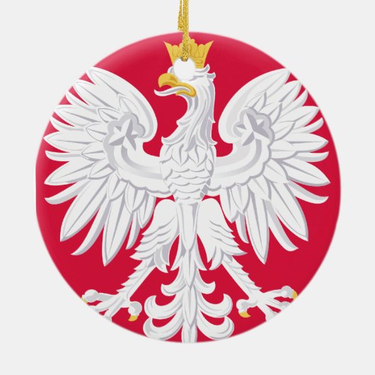 Ornement de Noël de POLAND* Eagle (Dos)