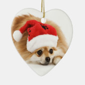 Ornement de Noël de Pomeranian (Droite)