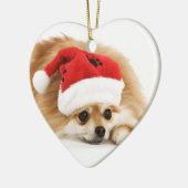 Ornement de Noël de Pomeranian (Gauche)