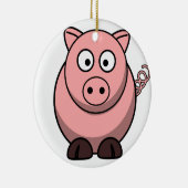 Ornement de Noël de porc (Droite)