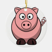 Ornement de Noël de porc (Devant)