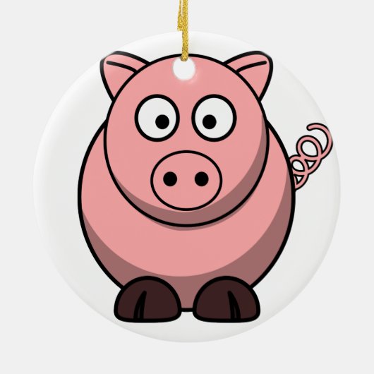 Ornement de Noël de porc (Dos)