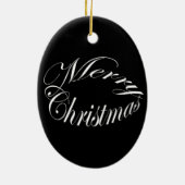 Ornement de Noël de poule noire (Dos)