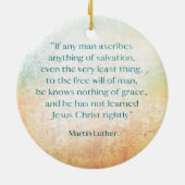 Ornement de Noël "de poussin reformé de théologie" (Dos)