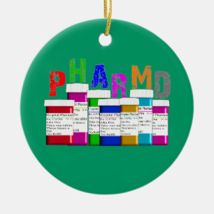 Ornement de Noël de prescription de PhamD