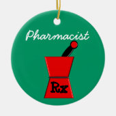 Ornement de Noël de prescription de pharmacien (Devant)