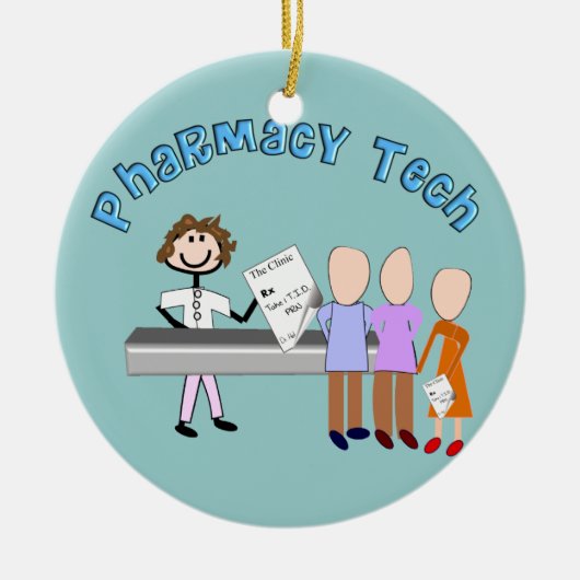 Ornement de Noël de prescription de technologie de (Devant)