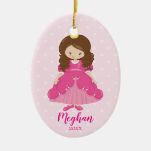 Ornement de Noël de princesse jolie