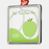 Ornement de Noël de professeur - Apple vert (Gauche)