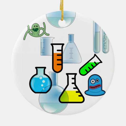 Ornement de Noël de professeur de Sciences (Dos)
