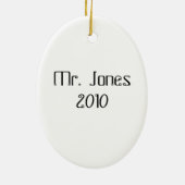 Ornement de Noël de professeur de Sciences (Dos)