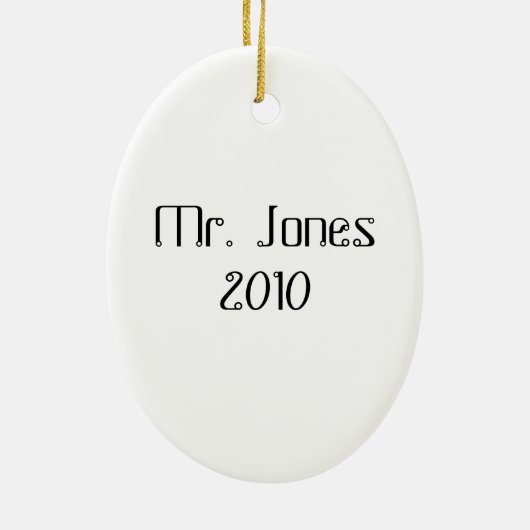 Ornement de Noël de professeur de Sciences (Dos)