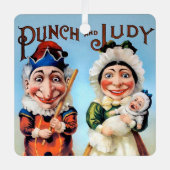 Ornement de Noël de Punch et Judy (Recto)