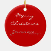 Ornement de Noël de rat (Dos)