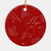 Ornement de Noël de Red HOPE (Devant)