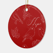 Ornement de Noël de Red HOPE (Gauche)