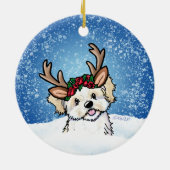 Ornement de Noël de Reindeer Havanais (Dos)