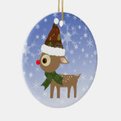 Ornement de Noël de Renne Mignon (Droite)