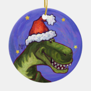 Ornement de Noël de Rex Dino de Tyrannosaurus
