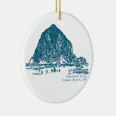 Ornement de Noël de roche de meule de foin (Droite)