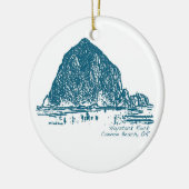 Ornement de Noël de roche de meule de foin (Gauche)